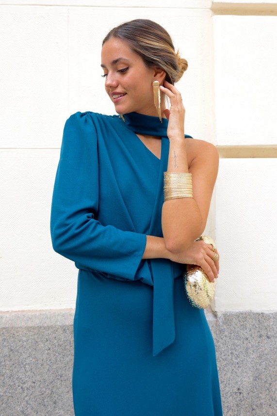 Vestido Marchand azul cobalto