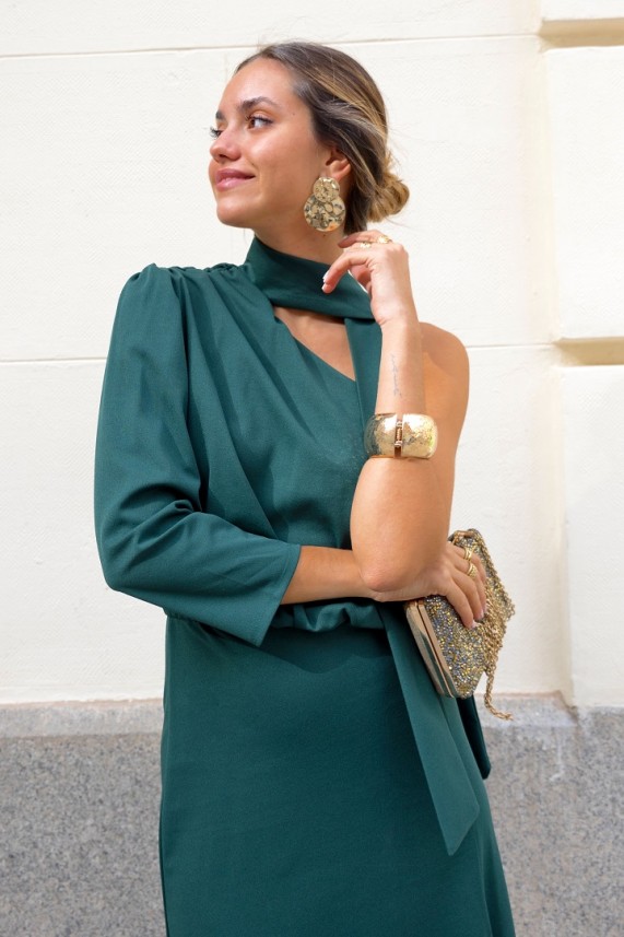 Vestido Marchand verde botella
