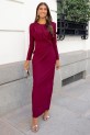 Vestido Carpene burdeos