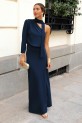 Vestido Marchand azul marino