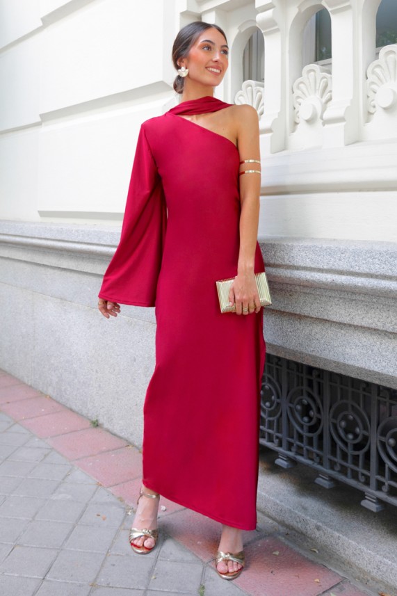Vestido Vernazza burdeos