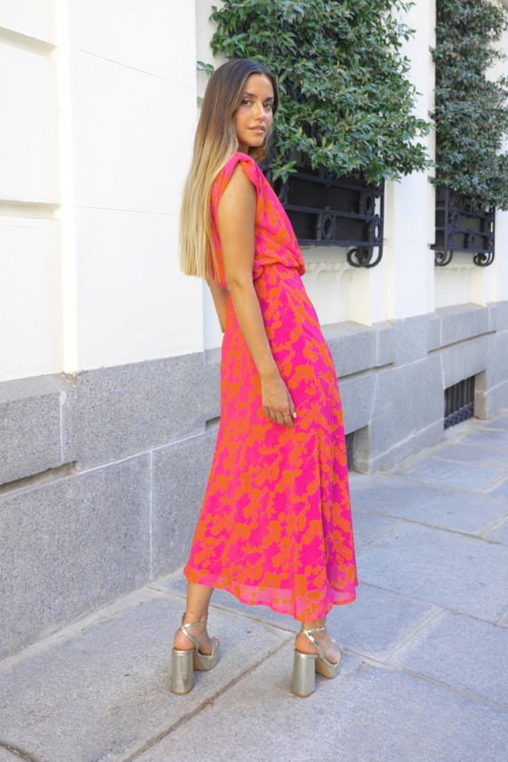 Vestido Barson coral