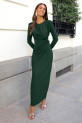 Vestido Carpene verde botella