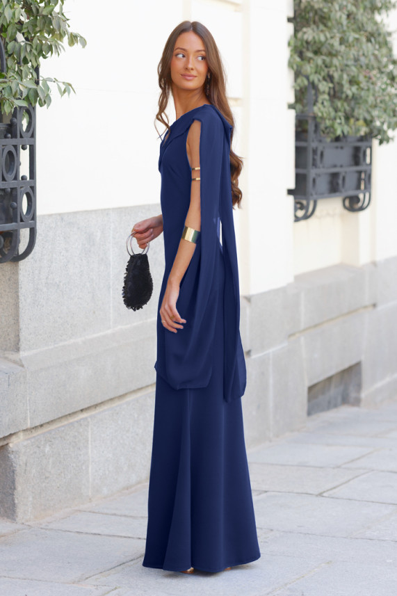 Vestido Hamdam azul marino