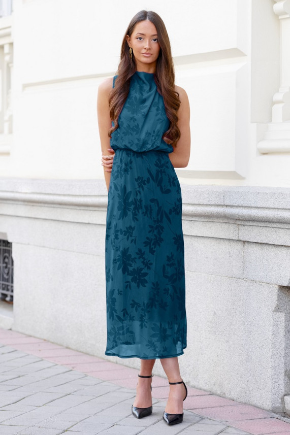 Vestido Walkers azul cobalto