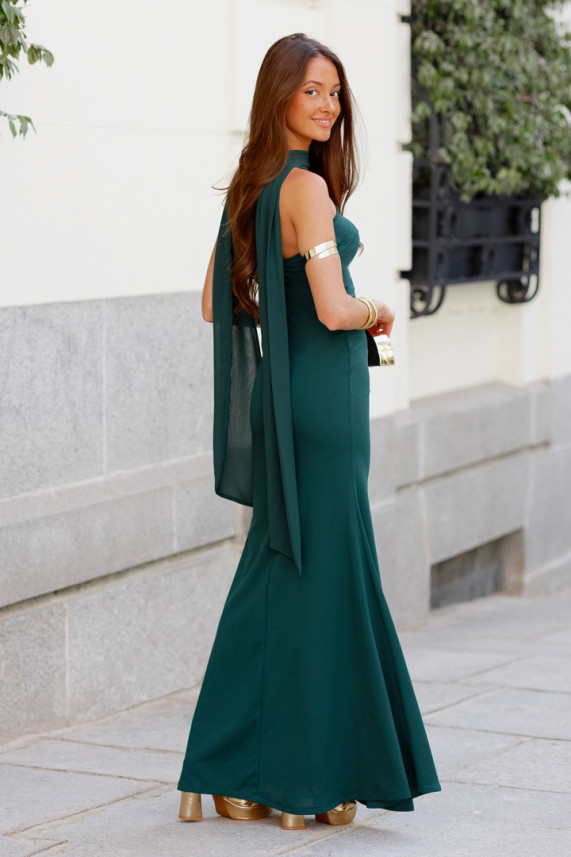 Vestido Bicelli verde botella