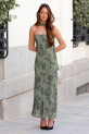 Vestido Santucci verde caza