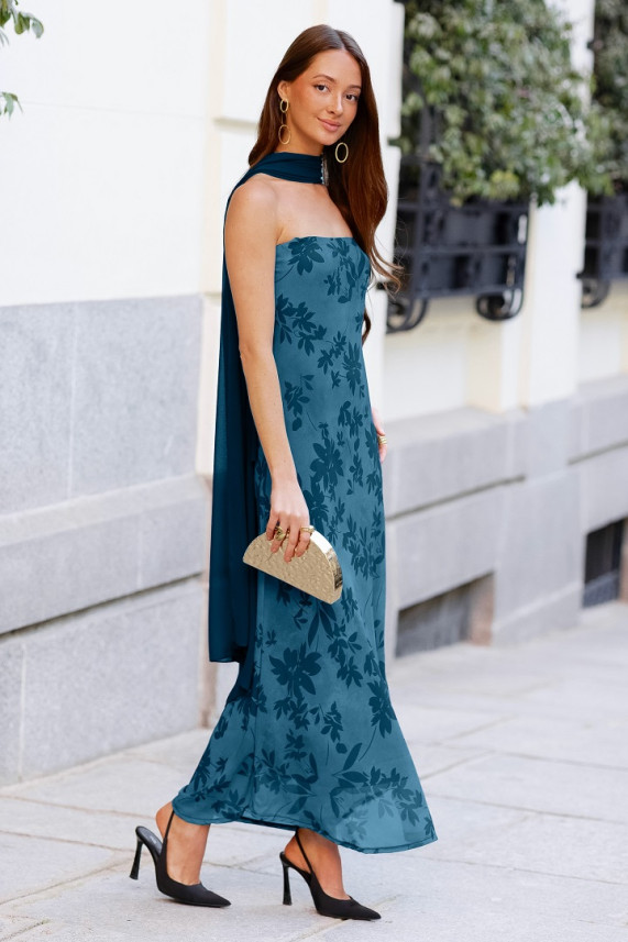 Vestido Santucci azul cobalto