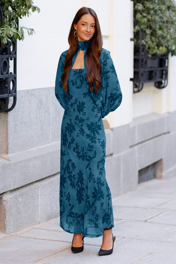 Vestido Santucci azul cobalto