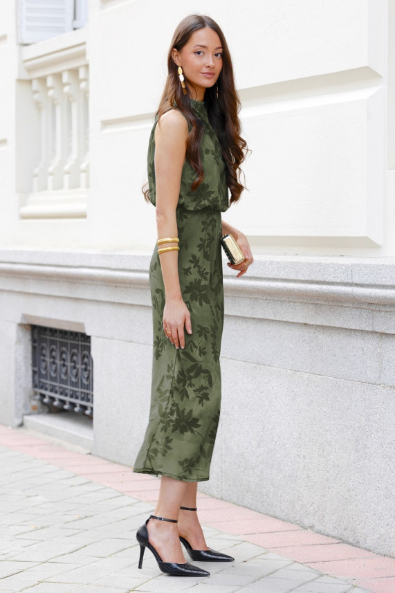 Vestido Walkers verde caza