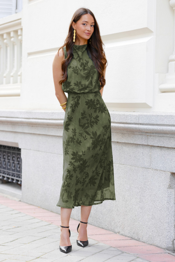 Vestido Walkers verde caza