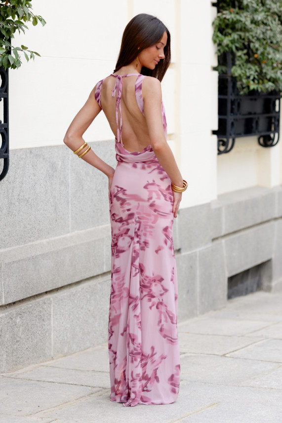 Vestido Dutton rosa