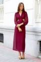 Vestido Jastrab burdeos