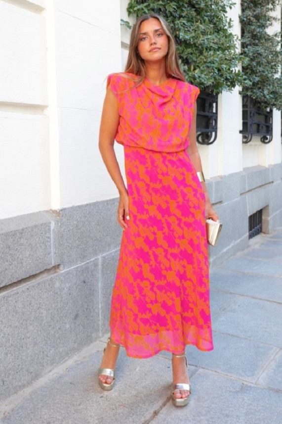 Vestido Barson coral