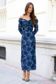 Vestido Vallier azul marino