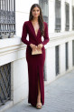Vestido Gadey burdeos