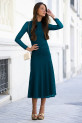 Vestido Cattani azul cobalto