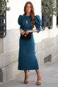 Vestido Amalfi azul cobalto