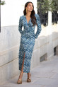 Vestido Dolven azul cobalto