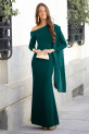 Vestido Soho verde botella