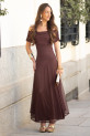 Vestido Bloems marrón