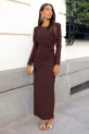 Vestido Carpene marrón