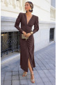 Vestido Favilli marrón