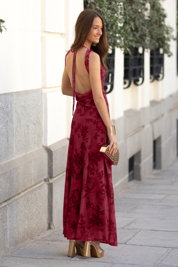 Vestido Georg burdeos